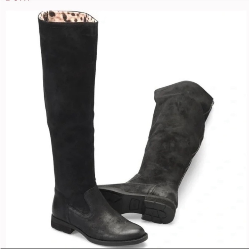 Born | Borman Round-Toe Tall Boots In Black Size 5.5